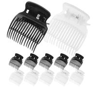 MAGICLULU 12 Pcs Hair Curler Grip Clips Heat Protection Plastic Hair Styling Curler Sectioning Clips Portable for Travel and Salons
