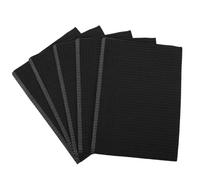 MAGICLULU 125pcs Disposable Nail Art Paper Tablecloths Black Manicure Pads Absorbent One-off Nail Care Mats for Salon and Home Use