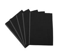MAGICLULU 125Pcs Disposable Nail Art Table Mat Black Manicure Desk Cushion Hand Pad Salon Practice Disposable Nail Care Paper for Professional and Home Use