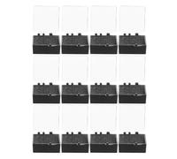 MAGICLULU 12pcs Acrylic Pin Display Boxes with Black Sponge Insert, Square Cube Jewellery Storage Organiser for Pins and Rings, for Creative Decoration and School Use