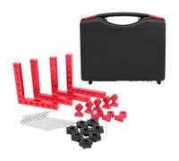 MAGICLULU 12pcs Aluminum Alloy Right Angle Woodworking Clamps with Precision Carpenter Squares Quick Locking Corner Clamping Tools for Picture Frames Cabinets and Woodwork Assembly