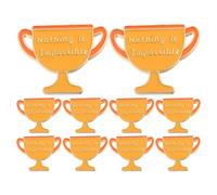 MAGICLULU 12pcs Award Lapel Pins for Students Zinc Alloy Brooch Badge with Positive Affirmation and Lasting Wear, Golden School Prize Pin for Classroom Competitions and Student Motivation