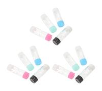 MAGICLULU 12pcs Contact Lens Travel Case for Eye Lenses and Contact Lenses Plastic Sealing Lens Holder with Double Compartment and Dual Bottle Structure for Vacations and Daily Hygiene