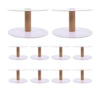 MAGICLULU 12Pcs Detachable Small Wire Sewing Bobbins Yarn Storage Spools Paper Thread Holders for Crochet Knitting Embroidery Craft Table Organization