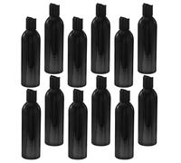 MAGICLULU 12pcs Empty Travel Plastic Bottles Reusable Leakproof Press Disk Top Cap for Shampoo Conditioner Body Wash Cosmetic Refill