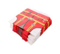 MAGICLULU 12pcs Fire Chief Birthday Goodie Bags and Adults, Sturdy Non-woven Fabric with Handles, 3d Structure Firefighter Theme Party Favor Bags for Holiday Gatherings and Showers