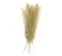MAGICLULU 12pcs Glitter Artificial Gold Leaves Christmas Decor Vivid and Reusable Party Props for Wreaths Trees Home and Photo Scenes Safe Non Fading Holiday Ornament