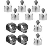 MAGICLULU 12Pcs Guitar Picks Set for Electric and Acoustic Guitar Black Celluloid Thumb Picks with Holes Suitable for Fingerstyle Playing and Folk Music