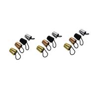 MAGICLULU 12pcs Hair Ponytail Cuffs Elastic Hair Ties for Women Stylish Holders for Ponytails and Braids Accessories Gold Silver Rose Gold and Glossy Black
