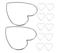 MAGICLULU 12pcs Heart Shaped Metal Hoops for DIY Crafts Sturdy Macrame Rings for Dreamcatchers Floral Arrangements and Wedding Decorations Versatile Crafting Supplies for Creative Projects