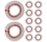 MAGICLULU 12pcs Invisible Elastic Hair Combs for Women Stretchy Circle Styling Tool for Stray Hair Control Lightweight Portable Hairdressing Accessory for Daily Use and Special Events