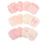 MAGICLULU 12pcs Memo Pad Self-stick Memo Notes Bowknot Design Paper No Sticky Residue Easy Tear off Heartwarming Aesthetic for Creative Journaling and Home Use