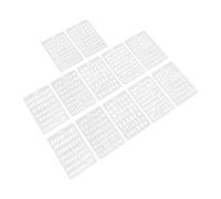 MAGICLULU 12pcs Plastic Letter Painting Stencils for Crafts and Graffiti Creation Reusable Alphabet Number Templates with Creative Design for Drawing and Multi-Scene Use