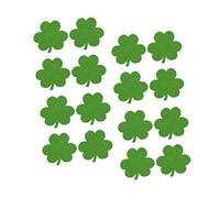MAGICLULU 12pcs Shamrock Coasters for Home Restaurant St Patrick's Day Cup Mats Green Mat Coaster for St Paddy Day Accessories and Decorations