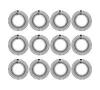 MAGICLULU 12pcs Stretchy Hair Comb Headbands for Women Black Abs Flexible Plastic Circle Tooth Design Multi-purpose Invisible Hair Styling Accessories for Daily Management