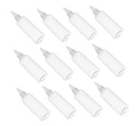 MAGICLULU 12pcs Transparent Pet Travel Bottles Lightweight Refillable Squeeze Containers with Twist Top Caps for Lotion Shampoo Ink Portable Clear Liquid Dispensers for Travel Toiletries