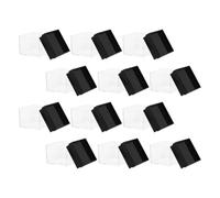 MAGICLULU 12pcs Transparent Square Storage Box for Mineral Specimens and Stylish Display Case for Crystals and Collectibles Space Saving Organizer with Modern Design
