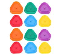 MAGICLULU 12pcs Triangle Plastic Playing Card Holder Rack | No Card Slipping Design, for Adults and Senior Game Clubs, Fits Standard Playing Cards and Scorecards