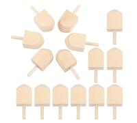 MAGICLULU 15 Pcs Diy Unfinished Wooden Dreidels 1.65In Spinning Tops for Hanukkah Crafts Party Games and Chanukah Decorations