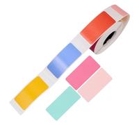 MAGICLULU 150pcs/roll Thermal Labels Rectangles Label 14mm X 30mm Tear-Resistant Self Adhesive Sticker Clearly Express Information for Printing Daily Needs