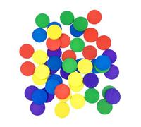 MAGICLULU 150pcs Wooden Discs Math Counters Educational Counting Tools for Early Learning Cognitive Color Recognition Mathematical Calculation