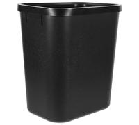 MAGICLULU 15l Black Plastic Trash Can for Narrow Spaces, Sturdy and Space-saving Garbage Bin for Dorms and Commercial Offices, Compact under Desk Wastebasket for Home and Kitchen