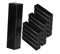 MAGICLULU 15pcs Black Paper Lip Gloss Packing Boxes Empty Lipstick Wrapping Containers Sleek Minimalist Design for Lip Balm and Gloss Presentation