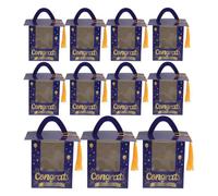 MAGICLULU 15pcs Graduation W raduation Cap Candy Boxes in Blue Paper with Tassel Easy to Assemble Box Celebrations