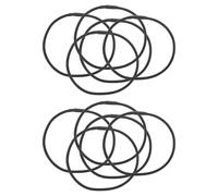 MAGICLULU 15pcs Mic Mount Rubber Bands Elastic Bands for Recording Mic Anti-aging Rubber Rings Black Stretchable Design Minimize Noise for Professional Studios and Mobile Use