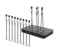MAGICLULU 15pcs Model Crafting Tools Magnetic Alligator Clip Sticks Sturdy Foundation Stable Positioning Black Metal Plastic Iron Box Base for Hobby Building Projects and Crafts