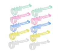 MAGICLULU 15pcs Plastic Crochet Finger Yarn Holder Rings Set Multi-Color Knitting Loop Tools for Sweater Weaving Crochet Hook Grips Yarn Guide Accessories for Handmade Projects