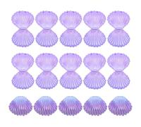 MAGICLULU 15pcs Shell Candy Boxes Plastic Cases for Wedding Party Favour Boxes Small Treat Mermaid Design under The Sea Decorations