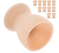 MAGICLULU 15pcs Wooden Easter Egg Holder with Smooth Surface and Easy to Clean Finish, Creative Egg Cups for Easter Party Decorations and DIY Craft Decor