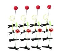 MAGICLULU 16pcs Kawaii Small Hair Clips for Cute Plants Hairpins with Gradient Green Leaves Red Berries and Twisted Grass Hair Accessories for Thin Styling and Everyday Use