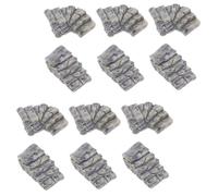 MAGICLULU 16pcs Resin Micro Landscape Accessories for Fairy Gardens Straight Twisted Stairs for Creative Miniature Ornaments