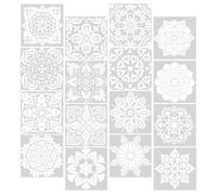 MAGICLULU 16pcs Spring Stencils Drawing Template Pet Plastic Material Fine Motor Skills and Imagination Reusable Painting Stencils for Paper Crafts and DIY Projects