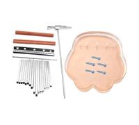 MAGICLULU 17 Key Kalimba Finger Piano Kit for Beginners, DIY Acrylic Thumb Piano with 17 Keys Thumb Picks, Finger Instrument for Boys and Girls