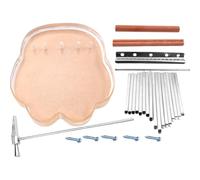 MAGICLULU 17-key Thumb Piano Kalimba DIY Assembly Kit with Cat Paw Design, African Finger Kalimba for Beginners, Portable Musical Instrument for Christmas and Birthday