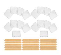 MAGICLULU 18pcs Press on Nail Storage Box Thickened Hard Plastic Lid Portable Nail Accessories Organizer Case Maintains Position Slippery Surfaces Home and Salon Use
