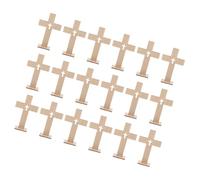 MAGICLULU 18pcs Wooden Cross Table Decor Unfinished Small Cross Ornaments for Easter Baptisms Weddings Spiritual Celebrations Meaningful Religious Keepsakes for Church Events