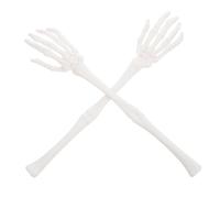 MAGICLULU 1pair Realistic Skeleton Hands Salad Tongs Multi-Functional Halloween for Props Table Decoration Creative Ideas
