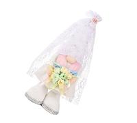MAGICLULU 1Pc Adorable Wedding Gnome Doll Creative Faceless Cloth Decor for Home Table and Wedding Layout Lovely Rudolph Design for Friends and Family