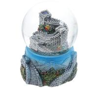 MAGICLULU 1pc Creative Great Wall Crystal Ball Resin Ancient Great Wall Snow Globe Christmas Glass Snow Globe Ornament Great Wall Resin Crafts Chinese Style Snow Globe for Home and Office