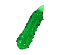 MAGICLULU 1Pc Lifelike Glass Cucumber Ornament Charming Desktop Adornment for Home Decor for and Festivals and Lightweight Vegetable Figurine