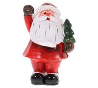 MAGICLULU 1Pc Mini Santa Resin Figurine Christmas Ornament for Home for Tree Decoration Indoor Outdoor Use for Fairy Gardens and Tabletop Settings