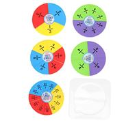 MAGICLULU 1set Creative Fraction Puzzles Teaching Kit for Elementary School Educational Fraction Circles for Learning Basic Math Skills and Understanding