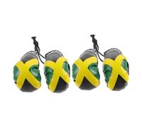 MAGICLULU 2 Pairs Mini Jamaican Flag Boxing Glove Ornaments Large Realistic Pendant Hanging Decoration for Car Mirror Christmas Holiday Souvenirs and Home Display