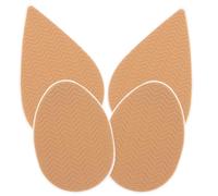 MAGICLULU 2 Pairs Non-Slip Shoe Sole Protectors Self-Adhesive Silicone and Acrylic Back Glue, Khaki High Heel Shoe Pads for Noise Reduction and Sole Protection, Suitable for Walking in High