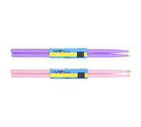 MAGICLULU 2 Pairs Pink Drum Sticks Maple Drumsticks Wood Drumsticks Lightweight Drum Stick with Good Sense of Gravity for Beginners and Musicians Suitable for Practice and Musical Styles