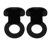 MAGICLULU 2 Pcs Acrylic Ball Holder Wall Mount Display Rack for Golf Ball and Softball, Sturdy Construction with Easy Installation, for Home Or on The Go Training, Black